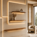 Acornalia Pali Mango Wood Accent Shelf | Set of 3