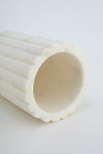 Luxury White Marble Tealight Candle Holder | Handcrafted Fluted Design | Elegant Home Decor, Festive & Gifting Accent Piece