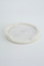 Acornalia Sikar Premium White Marble Round Tray – Decorative Serving Platter, Candle Holder, Vanity Tray for Kitchen, Bathroom & Living Room