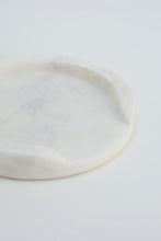 Acornalia Sikar Premium White Marble Round Tray – Decorative Serving Platter, Candle Holder, Vanity Tray for Kitchen, Bathroom & Living Room