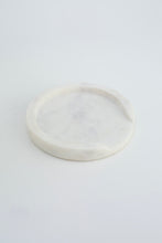 Acornalia Sikar Premium White Marble Round Tray – Decorative Serving Platter, Candle Holder, Vanity Tray for Kitchen, Bathroom & Living Room