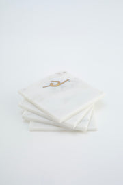 Acornalia Yog Marble Coasters- Set of 4