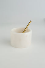 Acornalia Day & Night Marble Salt & Pepper Bowl Set with Golden Spoon | Elegant Black & White Marble Seasoning Containers | Stylish Kitchen, Dining & Bar Accessory (Set of 2)