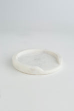 Acornalia Sikar Premium White Marble Round Tray – Decorative Serving Platter, Candle Holder, Vanity Tray for Kitchen, Bathroom & Living Room