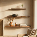 Acornalia Pali Mango Wood Accent Shelf | Set of 3